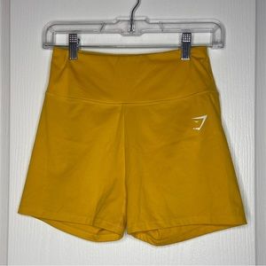 Gymshark Yellow Biker Shorts
